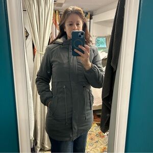 Like new Gray Hooded Jacket small